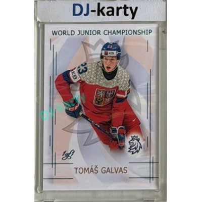 2025/26 Real Cards serie 1 Collectors Edition #U20-07 Tomáš Galvas World junior Championship U20 2025/26 Ice Water Turquoise 1of1