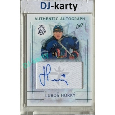 2025/26 Real Cards serie 1 Collectors Edition #AA-06 Luboš Horký Karjala Cup 2025/26 Autographs Turquoise 1of1