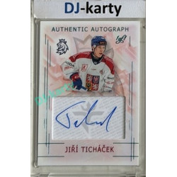 2025/26 Real Cards serie 1 Collectors Edition #AA-14 Jiří Ticháček Swiss ice hockey games 2025/26 Autographs Turquoise 1of1