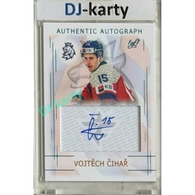 2025/26 Real Cards serie 1 Collectors Edition #AA-03 Vojtěch Čihař World junior Championship U20 2025/26 Autographs Turquoise 1of1