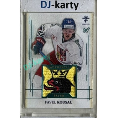 2025/26 Real Cards serie 1 Collectors Edition #AJ-13 Pavel Kousal Authentic Patch Turquoise 1of1