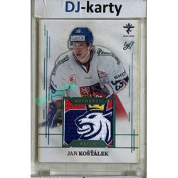 2025/26 Real Cards serie 1 Collectors Edition #AJ-12 Jan Košťálek Authentic Patch Turquoise 1of1