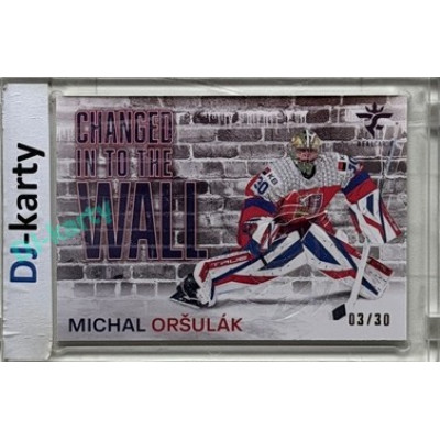 2025/26 Real Cards serie 1 Collectors Edition #CHW-24 Michal Oršulák Changed in to the wall Crosslight xx/30