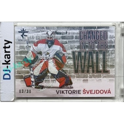2025/26 Real Cards serie 1 Collectors Edition #CHW-21 Viktorie Švejdová Changed in to the wall Crosslight xx/30