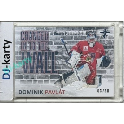 2025/26 Real Cards serie 1 Collectors Edition #CHW-02 Dominik Pavlát Changed in to the wall Crosslight xx/30