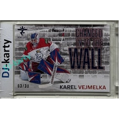 2025/26 Real Cards serie 1 Collectors Edition #CHW-08 Karel Vejmelka Changed in to the wall Crosslight xx/30