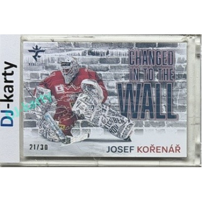 2025/26 Real Cards serie 1 Collectors Edition #CHW-01 Josef Kořenář Changed in to the wall Crosslight xx/30