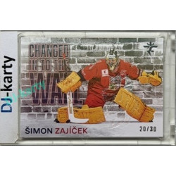 2025/26 Real Cards serie 1 Collectors Edition #CHW-04 Šimon Zajíček Changed in to the wall Crosslight xx/30