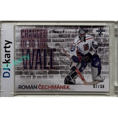 2025/26 Real Cards serie 1 Collectors Edition #CHW-17 Roman Čechmánek Changed in to the wall Crosslight xx/30