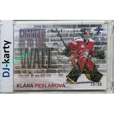 2025/26 Real Cards serie 1 Collectors Edition #CHW-22 Klára Peslarová Changed in to the wall Crosslight xx/30