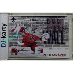 2025/26 Real Cards serie 1 Collectors Edition #CHW-09 Petr Mrázek Changed in to the wall Crosslight xx/30