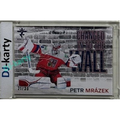 2025/26 Real Cards serie 1 Collectors Edition #CHW-09 Petr Mrázek Changed in to the wall Crosslight xx/30