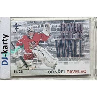 2025/26 Real Cards serie 1 Collectors Edition #CHW-12 Ondřej Pavelec Changed in to the wall Crosslight xx/30