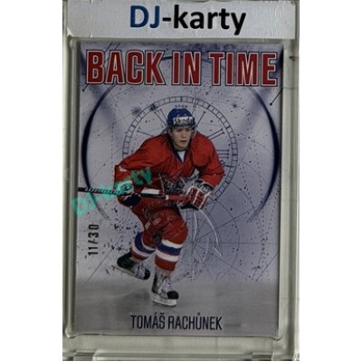2025/26 Real Cards serie 1 Collectors Edition #BT-09 Tomáš Rachůnek Back In Time Space xx/30