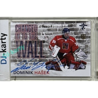2025/26 Real Cards serie 1 Collectors Edition #CHW-18 Dominik Hašek Changed in to the Wall Signature 07/10