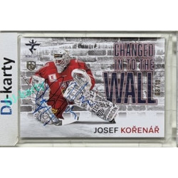 2025/26 Real Cards serie 1 Collectors Edition #CHW-01 Josef Kořenář Changed in to the Wall Signature 08/10