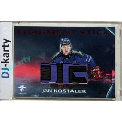 2025/26 Real Cards serie 1 Collectors Edition #FS-09 Jan Košťálek Fragment Stick Red 02/12