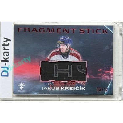 2025/26 Real Cards serie 1 Collectors Edition #FS-11 Jakub Krejčík Fragment Stick Red 03/12