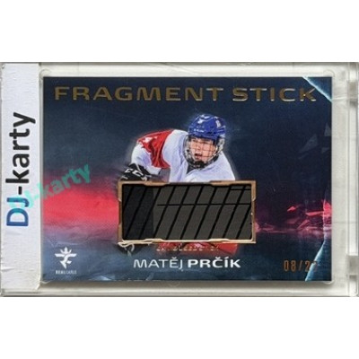 2025/26 Real Cards serie 1 Collectors Edition #FS-16 Matěj Prčík Fragment Stick Gold 08/22