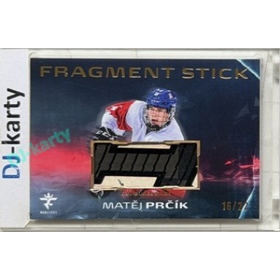 2025/26 Real Cards serie 1 Collectors Edition #FS-16 Matěj Prčík Fragment Stick Gold 16/22
