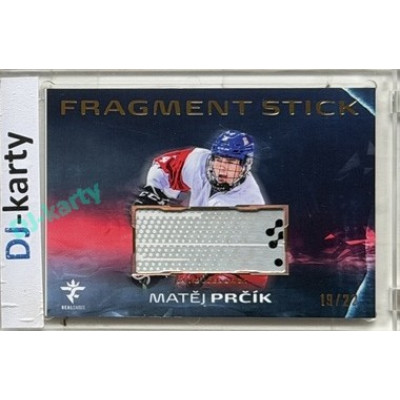 2025/26 Real Cards serie 1 Collectors Edition #FS-16 Matěj Prčík Fragment Stick Gold 19/22