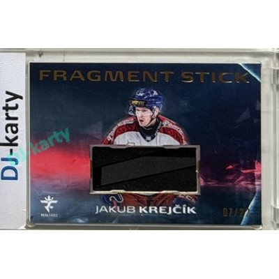 2025/26 Real Cards serie 1 Collectors Edition #FS-11 Jakub Krejčík Fragment Stick Gold 07/22