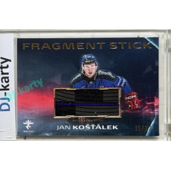2025/26 Real Cards serie 1 Collectors Edition #FS-09 Jan Košťálek Fragment Stick Gold 19/22