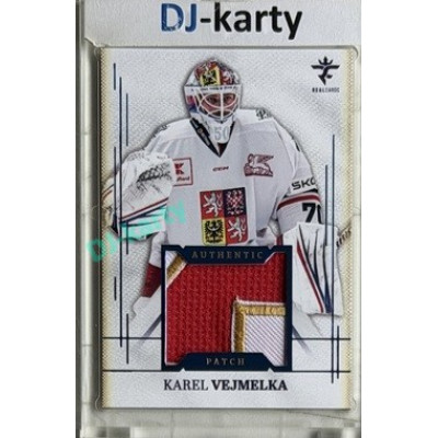 2025/26 Real Cards serie 1 Collectors Edition #AJ-27 Karel Vejmelka Authentic Patch Blue 10/19