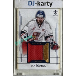 2025/26 Real Cards serie 1 Collectors Edition #AJ-22 Jan Ščotka Authentic Patch Blue 18/19