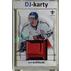 2025/26 Real Cards serie 1 Collectors Edition #AJ-12 Jan Košťálek Authentic Patch Blue 18/19