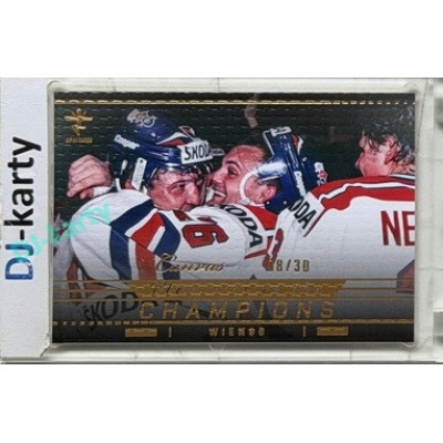 2025/26 Real Cards serie 1 Collectors Edition #MCH-37 Antonín Kadlec / Robert Reichel / Stanislav Neckář Memories of the Champions Wien 96 Canvas Gold xx/30