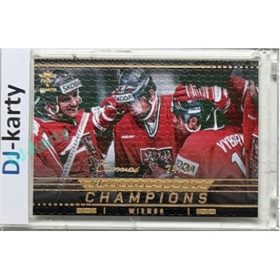 2025/26 Real Cards serie 1 Collectors Edition #MCH-43 Radek Bonk / Jiří Dopita / David Výborný Memories of the Champions Wien 96 Canvas Gold xx/30