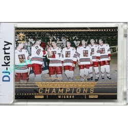 2025/26 Real Cards serie 1 Collectors Edition #MCH-44 Kysela/Sýkora/Kaberle/Procházka/Kadlec/Mejzlík/Neckář/Bonk Memories of the Champions Wien 96 Canvas Gold xx/30