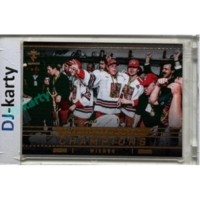 2025/26 Real Cards serie 1 Collectors Edition #MCH-50 František Kaberle / Stanislav Neckář / Robert Kysela Memories of the Champions Wien 96 Canvas Gold xx/30