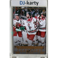 2025/26 Real Cards serie 1 Collectors Edition #MCH-22 Antonín Stavjaňa / Robert Lang / Jiří Veber Memories of the Champions Wien 96 Canvas Gold xx/30