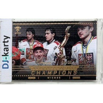 2025/26 Real Cards serie 1 Collectors Edition #MCH-32 František Kaberle Memories of the Champions Wien 96 Canvas Gold xx/30