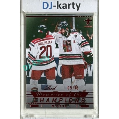 2025/26 Real Cards serie 1 Collectors Edition #MCH-24 Martin Procházka / Robert Lang Memories of the Champions Wien 96 Red xx/15