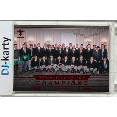 2025/26 Real Cards serie 1 Collectors Edition #MCH-34 český národní tým na PRAŽSKÉM HRADĚ Memories of the Champions Wien 96 Red xx/15