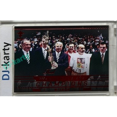 2025/26 Real Cards serie 1 Collectors Edition #MCH-51 Uher / Lener / Bukač / Křížek / Šašek / Franěk Memories of the Champions Wien 96 Red xx/15