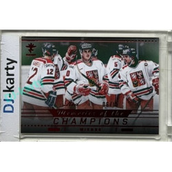 2025/26 Real Cards serie 1 Collectors Edition #MCH-40 Tomáš Kaberle / Martin Procházka / Otakar Vejvoda Memories of the Champions Wien 96 Red xx/15