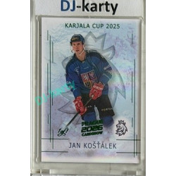 2025/26 Real Cards serie 1 Collectors Edition #KC-12 Jan Košťálek Karjala cup 2025/26 Emerald CARD SHOW 2026 1of1