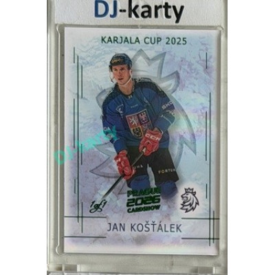 2025/26 Real Cards serie 1 Collectors Edition #KC-12 Jan Košťálek Karjala cup 2025/26 Emerald CARD SHOW 2026 1of1