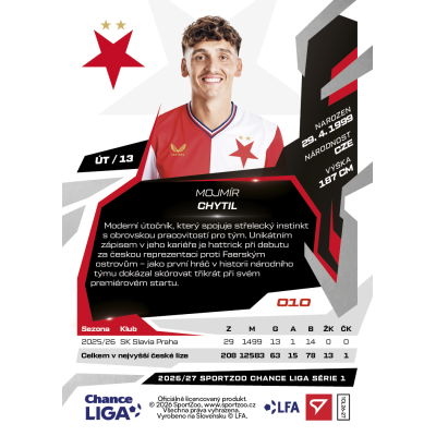 2026/27 Sportzoo Chance Liga 1. série #010 MOJMÍR CHYTIL