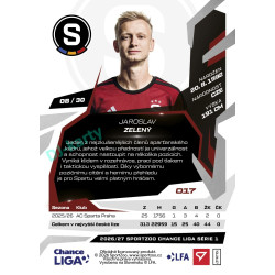 2026/27 Sportzoo Chance Liga 1. série #017 JAROSLAV ZELENÝ