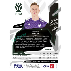 2026/27 Sportzoo Chance Liga 1. série #049 KLEMEN MIHELAK