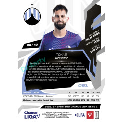 2026/27 Sportzoo Chance Liga 1. série #061 TOMÁŠ KOUBEK