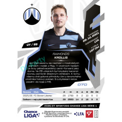 2026/27 Sportzoo Chance Liga 1. série #070 RAIMONDS KROLLIS