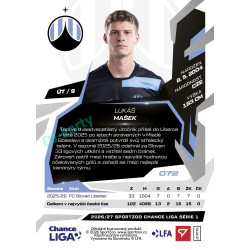 2026/27 Sportzoo Chance Liga 1. série #072 LUKÁŠ MAŠEK