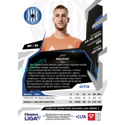 2026/27 Sportzoo Chance Liga 1. série #073 JAN KOUTNÝ