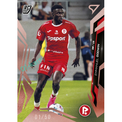 2026/27 Sportzoo Chance Liga 1. série #088 EMMANUEL GODWIN Radiance Copper xx/50